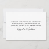 Gelukkig ooit na het collage huwelijk met foto's bedankkaart (Achterkant)