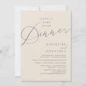 Gelukkig ooit na het diner bruiloft Elopement Scri Kaart (Voorkant)