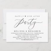 Gelukkig ooit na het diner Elopement, modern scrip Kaart (Voorkant)