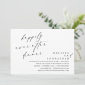 Gelukkig ooit na het diner en dansen kaart (Staand voorkant)