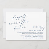 Gelukkig ooit na het diner en dansen kaart (Voorkant)