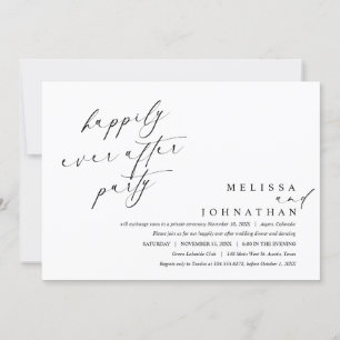 Gelukkig ooit na het diner feest en dansen kaart