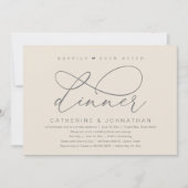 Gelukkig ooit na het diner, moderne romantische pa kaart (Voorkant)