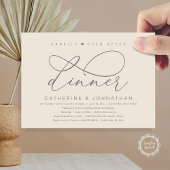 Gelukkig ooit na het diner, moderne romantische pa kaart