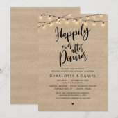 Gelukkig ooit na het eten, de weddenschap kaart (Voorkant / Achterkant)