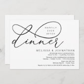 Gelukkig ooit na het eten, de weddenschap kaart (Voorkant / Achterkant)