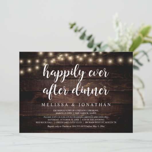 Gelukkig ooit na het eten, de weddenschap kaart (Staand voorkant)