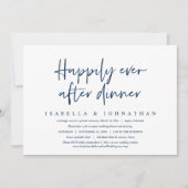 Gelukkig ooit na het eten, nodigt de Uitsluiting v Kaart (Voorkant)