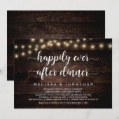 Gelukkig ooit na het eten, nodigt de Uitsluiting v Kaart (Voorkant / Achterkant)