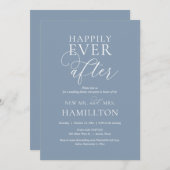 Gelukkig ooit na het eten van de bruiloft en de Pa Kaart (Voorkant / Achterkant)