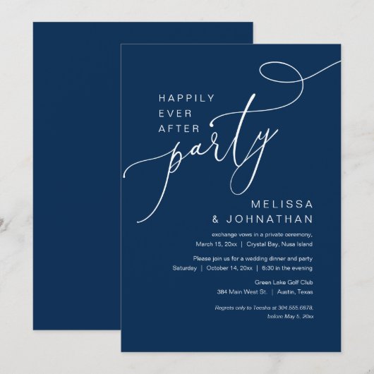 Gelukkig ooit na het eten van een weddenschap kaart (Voorkant / Achterkant)