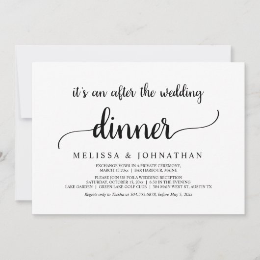 Gelukkig ooit na het eten van een weddenschap kaart (Voorkant)