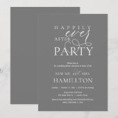 Gelukkig ooit na het eten van het posthuwelijk en kaart (Voorkant / Achterkant)