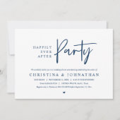 Gelukkig ooit na het feest bruiloft diner dansen kaart (Voorkant)