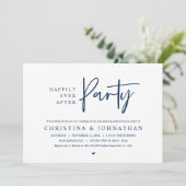 Gelukkig ooit na het feest bruiloft diner dansen kaart (Staand voorkant)