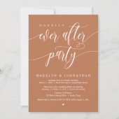 Gelukkig ooit na het feest bruiloft diner, koper kaart (Voorkant)