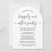 Gelukkig ooit na het feest bruiloft foto kaart (Voorkant)