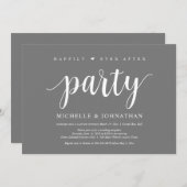 Gelukkig ooit na het feest, huwelijksontwikkeling kaart (Voorkant / Achterkant)