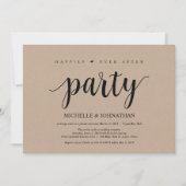 Gelukkig ooit na het feest, huwelijksontwikkeling  kaart (Voorkant)