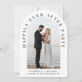 Gelukkig ooit na het feest Photo Arch bruiloft Kaart (Voorkant)