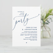 Gelukkig ooit na het feest, romantisch huwelijksdi kaart (Staand voorkant)