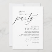 Gelukkig ooit na het feest, romantisch huwelijksdi kaart (Voorkant)