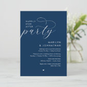 Gelukkig ooit na het feest, romantisch huwelijksdi kaart (Staand voorkant)