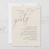 Gelukkig ooit na het feest, romantisch huwelijksdi kaart (Voorkant)