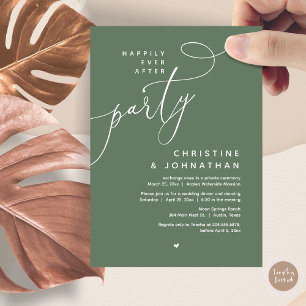 Gelukkig ooit na het feest, romantisch huwelijksdi kaart