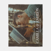 Gelukkig ooit na het fotohuwelijk fleece deken (Voorkant)