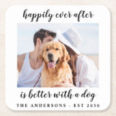 Gelukkig ooit na het fotohuwelijk kartonnen onderzetters (Voorkant)