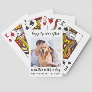 Gelukkig ooit na het fotohuwelijk pokerkaarten