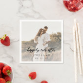 Gelukkig ooit na het fotohuwelijk servet (Insitu)