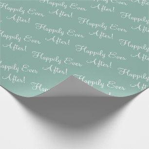 Gelukkig ooit na het Groene Bouw van het Manuscrip Cadeaupapier