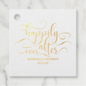 Gelukkig ooit na het huwelijk bedankjes labels (Voorkant)