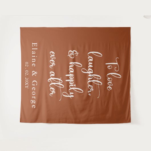 Gelukkig ooit na het huwelijk de Achtergrond van d Wandkleed (Voorkant (horizontaal))