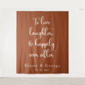 Gelukkig ooit na het huwelijk de Achtergrond van d Wandkleed (Voorkant)