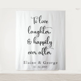 Gelukkig ooit na het huwelijk de Achtergrond van d Wandkleed