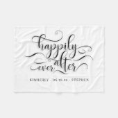 Gelukkig ooit na het huwelijk fleece deken (Voorkant (Horizontaal))