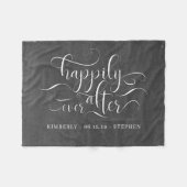 Gelukkig ooit na het huwelijk fleece deken (Voorkant (Horizontaal))