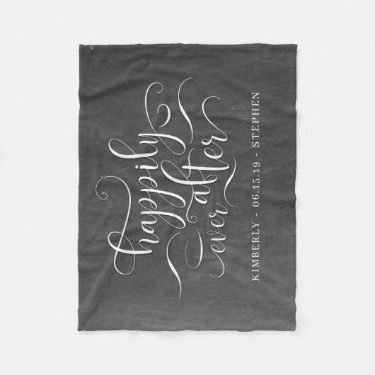 Gelukkig ooit na het huwelijk fleece deken (Voorkant)