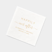 Gelukkig ooit na het huwelijk folie servetten (Links)