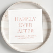 Gelukkig ooit na het huwelijk folie servetten