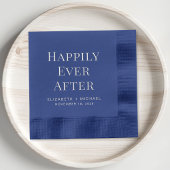 Gelukkig ooit na het huwelijk folie servetten