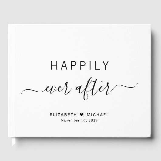 Gelukkig ooit na het huwelijk gastenboek (Voorkant)