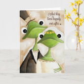 Gelukkig ooit na het huwelijk Kaart (Gele Bloem)