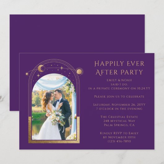 Gelukkig ooit na het huwelijk. kaart (Voorkant / Achterkant)