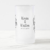 Gelukkig ooit na het huwelijk matglas bierpul (Center)