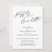 Gelukkig ooit na het huwelijk, Rode papaver Kaart (Voorkant)