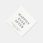 Gelukkig ooit na het huwelijk servet (Hoek)